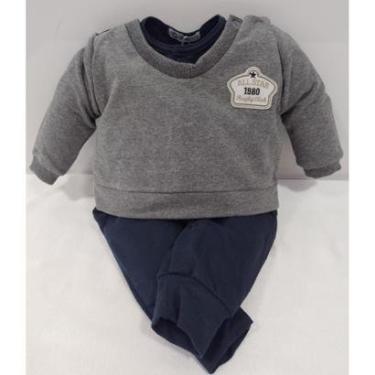 Imagem de Macacão TipTop Luxo Bebê Menino Confort Moletino Zafielo 572-Masculino