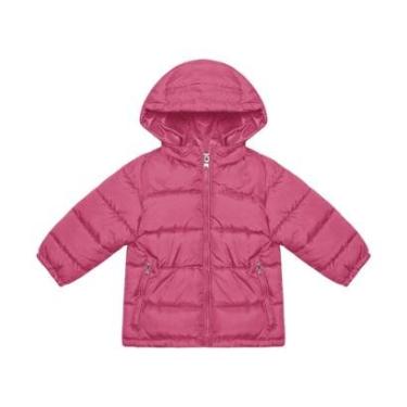 Imagem de Jaqueta Baby Trick Nick Menina Puffer com Capuz Rose 1195041-Feminino