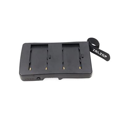 Imagem de ZBLZGP Placa adaptadora conversor de bateria F2-BP para V-Mount compatível com NP-F970 NP-F750 NP-F550 para câmera Canon 5D2 DSLR LED monitor de campo de luz