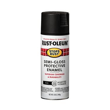 Imagem de Rust-Oleum 269292 para tinta spray de ferrugem, 355 ml, azul claro, Pacote com 1, 1 Pack, Semi Gloss Black