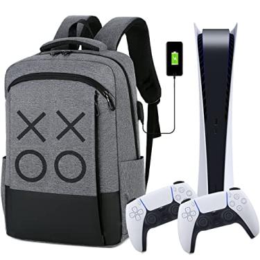 Imagem de DAHAKII Travel Bag/Travel Backpack Game Backpack Compatible with PS5 Travel Case/PS4 Pro/PS4 Slim/Xbox one/Xbox One Slim/Game Accessories
