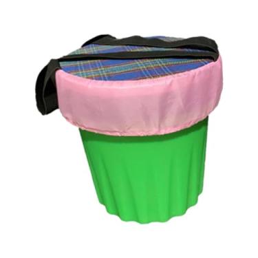 Imagem de Generic Pequeno banco de jardim para colheita de chá, vestível com alças, banco baixo dobrável, acampamento para limpeza de casa, gramado, 25cm