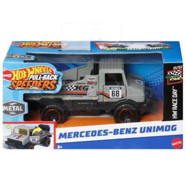 Imagem de Carro HOT Wheels Pullback Mattel HPR70 1969 MERCEDES-BENZ Unimog