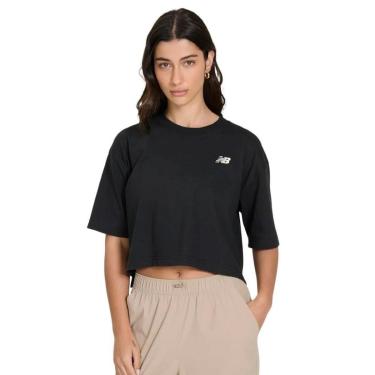 Imagem de Camiseta Cropped New Balance Small Logo Feminina-Feminino