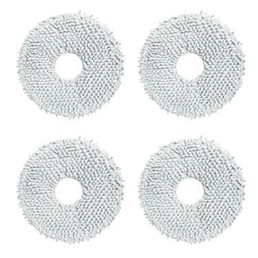 Imagem de HMHAMA Almofada de pano de substituição compatível com Dreame Bot L10S Ultra Robot Aspirador de pó acessório, 4 peças