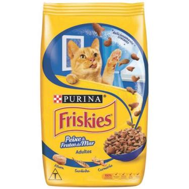 Imagem de Ração Friskies para gatos adultos peixe e frutos do mar 20kg - NESTLÉ 