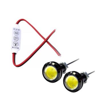 Imagem de Kit Parafuso Led 23mm 2pçs Com Central Strobo 12v Para Carro - Strobos