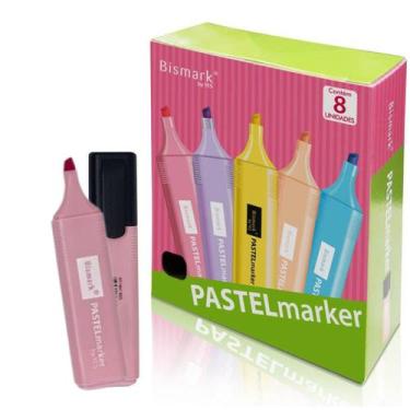 Imagem de Kit 8 Marca Textos Bismark YES Rosa Pastel Alta Qualidade de Marcação 
