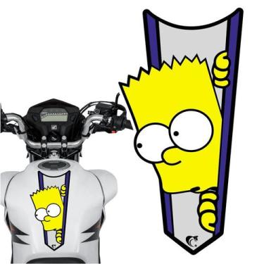 Imagem de Adesivo Faixa Gravata sem resina BART SIMPSON Azul - TEU ADESIVO, Azul