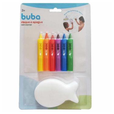 Imagem de Giz De Colorir No Banho Risque e Apague - 7472 - Buba