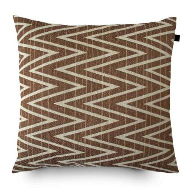 Imagem de Almofada Jacquard Tripolli Missoni 40x40cm Marrom - FASTLAR