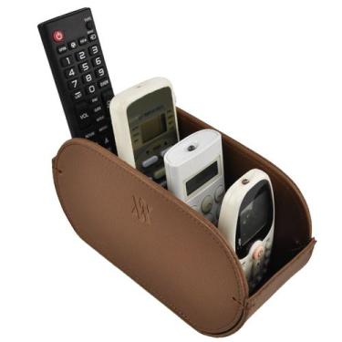 Imagem de Porta Controle Remoto Organizador Mesa Office Designer 1709, Caramelo