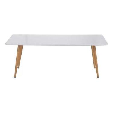 Imagem de Mesa De Centro Branca Importada 120x45x60 Cm - California - Nattural I