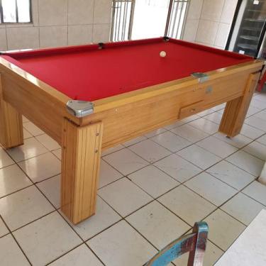 Imagem de Mesa de Sinuca e Bilhar Gaveta Madeira Maciça Carlin Bilhares Superfíc