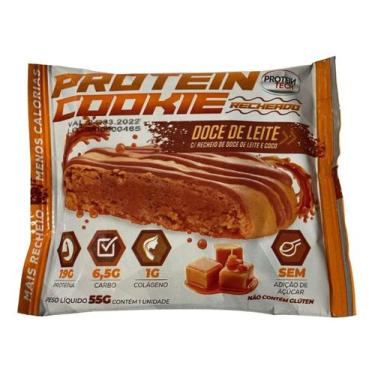 Imagem de 1 Unid Cookie Proteico Protein Tech Sabor Doce De Leite