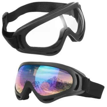 Imagem de Kit 2 Óculos Jet Ski Snowboard Paintball Esqui Proteção Uv - ESPORTIVO