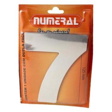 Imagem de Algarismo 7 Numeral 125mm Espelhado 300-7 - Numeral Ind