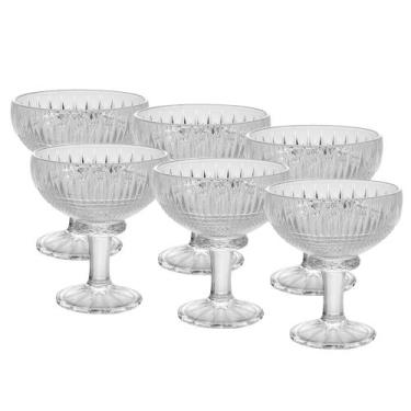 Imagem de Conjunto de 6 Taças de Sobremesa de Cristal Queen 260ml - Wolff