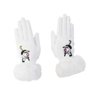 Imagem de rockible Par de Luvas para Golfe Femininas, Luvas para Atividades ao Ar Livre, Luvas para Ciclismo e Esportes, Branco 20