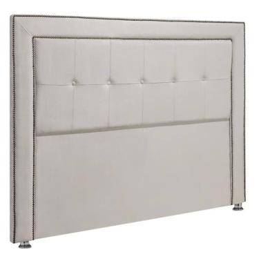 Imagem de Cabeceira Estofada para Cama Box Casal 140cm Ravena Veludo - SOFA STOR