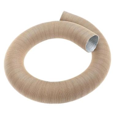 Imagem de VekAuto 1 pc tubo de duto aquecedor de carro 60 mm ID 200 cm máximo l mangueira de duto de ar quente carro caminhão RV ônibus van barco folha de alumínio marrom