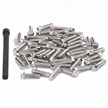 Imagem de Cubo de Jantes de Roda de Carro Rc, Parafusos de Aço Inoxidável, Alta Dureza, Resistência à Pressão, 50 Peças para Veículos Rastreados 1/10 Rc (M2.5)