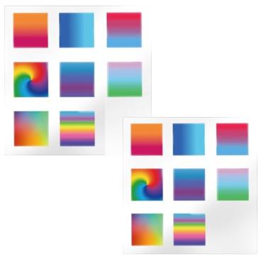 Imagem de LUAATT Folha de tela de filtro gradiente compatível com Casio AE-1200, 8 tipos de filtros coloridos de alta transparência, pacote com 16 decalques de modificação de tela de relógio