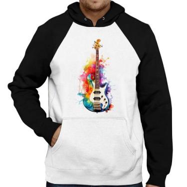 Imagem de Moletom Contra Baixo Watercolor - Foca na Moda, Branco, Preto, M