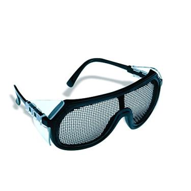 Imagem de UVEX by Honeywell T1150SM Forester Safety Glasses with Black Nylon Frame, Black Wire Mesh Polycarbonate Rust Resistant Wire Mesh Lens and Clear Side shieldsL8