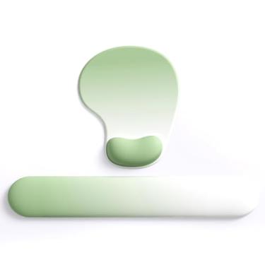 Imagem de Mouse pad de escritório com suporte de pulso de gel - mouse pad ergonômico para mesa para jogos - Design gamepad base de borracha para laptop - silicone antiderrapante superfície texturizada especial