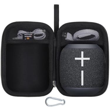 Imagem de Aproca Capa rígida de armazenamento portátil preta, para Ultimate Ears WONDERBOOM 4 / WONDERBOOM 3 Alto-falante Bluetooth portátil à prova d'água e acessórios