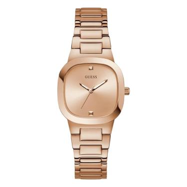 Imagem de Relógio feminino guess de 32 mm em tom de ouro rosa com aço inoxidável