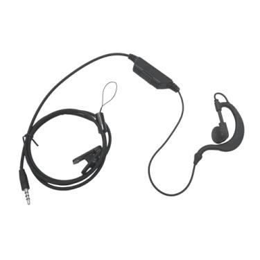 Imagem de Pdflie Fone de ouvido em forma de G de 3,5 mm, 1 pino, fone de ouvido de rádio POC, microfone Ptt, estilo C, para Hyt Hytera PNC380 PNC380S PNC360S PNC370SE EHS24 Rede pública LTE Walkie portátil em