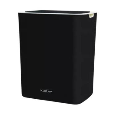 Imagem de Lixeira sensor automática banheiro cozinha lixo inteligente cor preto 