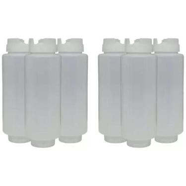 Imagem de Kit 5 Bisnaga Invertida Fifo 720ml Molho Calda Tempero Foodtruck - WCA