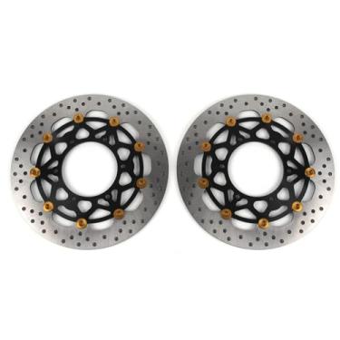 Imagem de Discos de freio dianteiros flutuantes para Suzuki GSX-S950 ABS 2021-2024, GSX-S1000 2015-2024, GSX-S1000 ABS 2015-2024, GSX-S1000F 2015-2022, peças de acessórios de reposição de motocicleta pretas