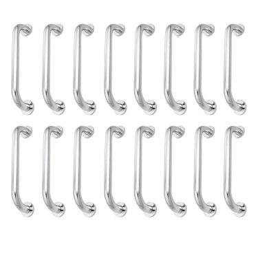 Imagem de Alça De Apoio 30cm Barra Inox Kit 14 Unidades Idoso Cadeirante Deficiente Banheiro Box Corrimao