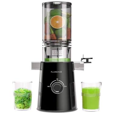 Imagem de Extrator de Sucos a Frio Floisdace, Máquina de Sucos com Mastigação Lenta e Bocal, Aço Inox, Fácil Limpeza, Suco Puro