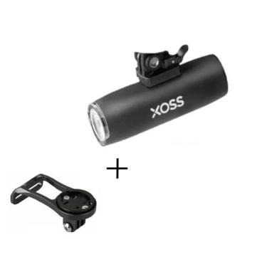 Imagem de Kit Farol Bike Recarregável 800 Lumens 5 Modos + Suporte Ext - Xoss