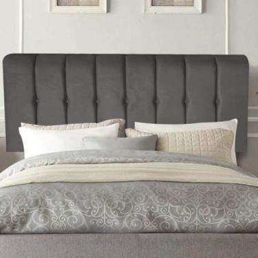 Imagem de Painel Estofado Luxo Botão Kiara 140cm Casal Para Cama Box material si