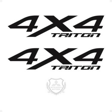 Imagem de Adesivos 4x4 L200 Triton Emblema Lateral Preto - Genérico - SPORTINOX,