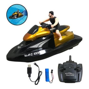 Imagem de Moto Aquática Controle Remoto Importway Amarela Recarregável