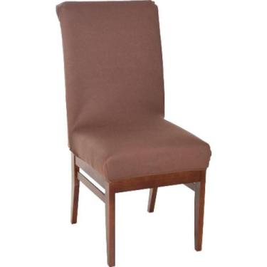 Imagem de Kit 12 Capa De Cadeira Malha Gel Ajustável Tabaco - BENE CASA