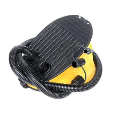 Imagem de oshhni Bomba de pé de fole com 3 bicos para inflar rapidamente e de forma eficiente Bomba inflável para infláveis, colchões de ar e boias de piscina, 3l