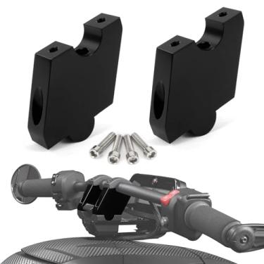 Imagem de Suporte de guidão ajustável de 5 cm em alumínio compatível com Can-Am Ryker Rally Sport 600 900 2019-2025, 5.1 cm acima e 7/20.3 cm para frente/para trás