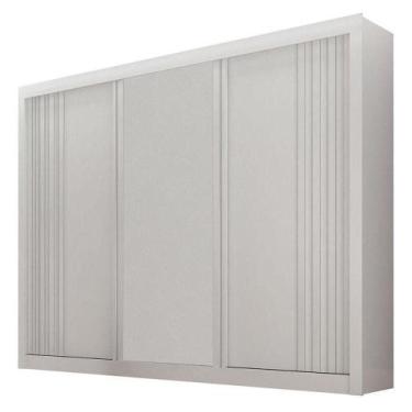 Imagem de Guarda Roupa Casal 3 Portas Milano Branco  Leifer Móveis - LEIFER MOVÉ