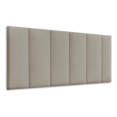 Imagem de Cabeceira Cama Box Solteiro 100x60 cm – Painel Estofado com Módulos em Veludo Luxo – Instalação Sem Furos – Cor Cinza - Toque Macio e Visual Sofisticado