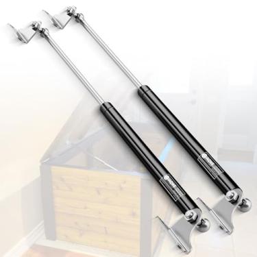 Imagem de IAQWE 28 Polegadas 80 Libras Amortecedores A Gás Molas Choques Suporte De Elevação Para Capa De Barco Rv Cama Armazenamento Caixa De Ferramentas Resistente Tampa Lixeira Banco Ao Ar Livre Gabinete