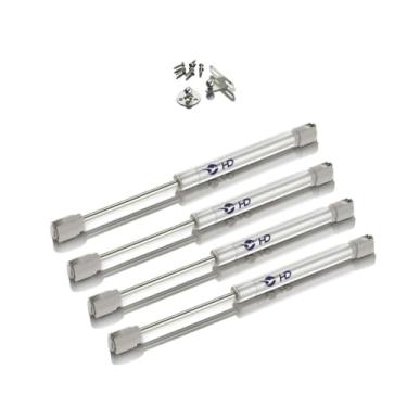 Imagem de Kit 4 Pistão A Gás Amortecedor 100N 10Kg Móveis Porta Armário Abertura p/Cima Suspenso Cozinha Basculante