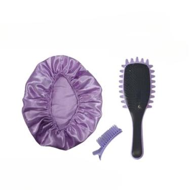 Imagem de Escova Modeladora de Cachos – Controle Frizz e Define Ondulação (Kit Lilás)